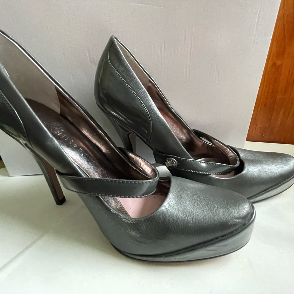 Paris Hilton Charcoal Heels